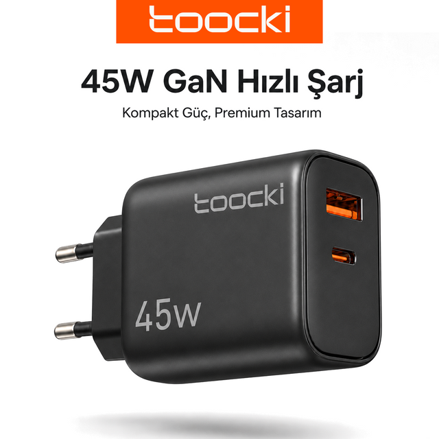 Toocki 45W GaN Şarj Cihazı